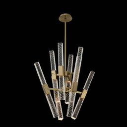 26 inch gold led convergent pendant