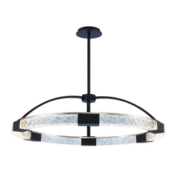 32 inch black nickel led pendant