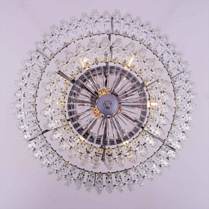 9 light 22 inch chrome chandelier