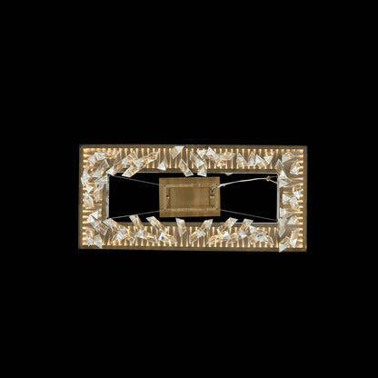 26 inch gold rectangular island light