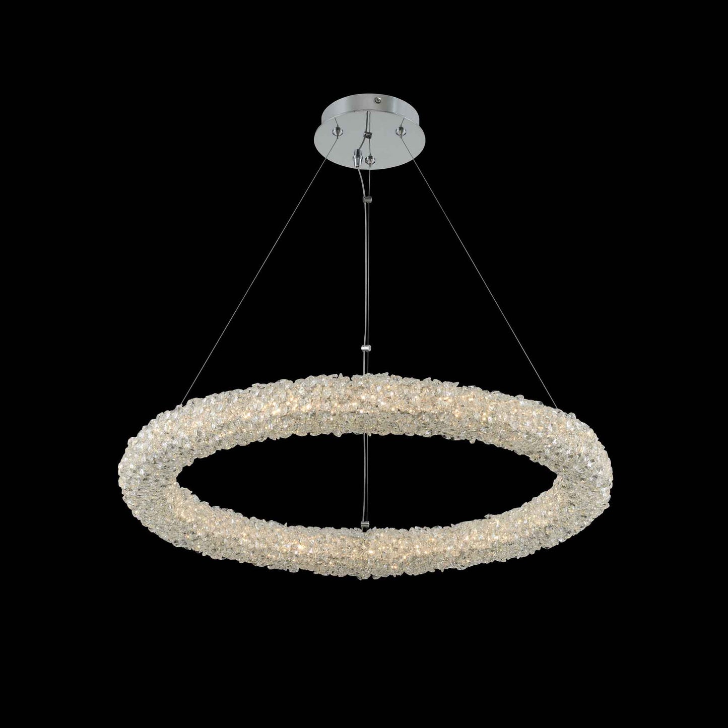 26 inch chrome led pendant