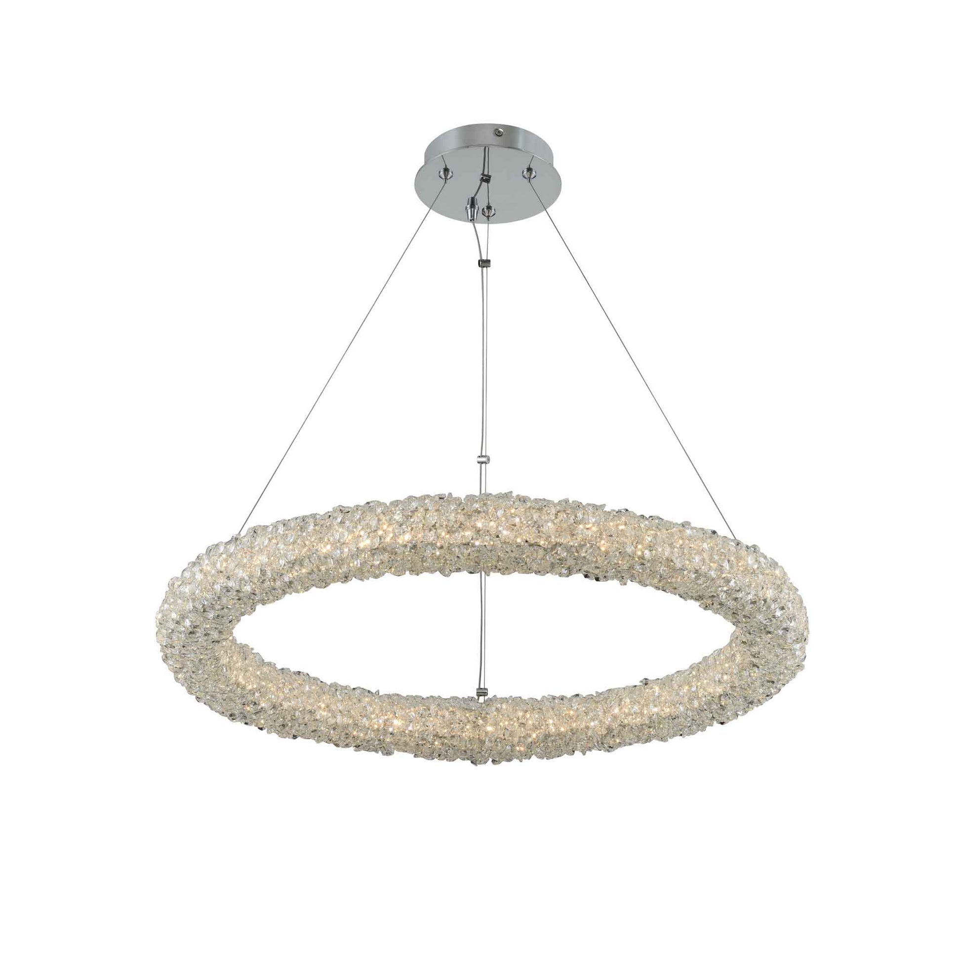 26 inch chrome led pendant