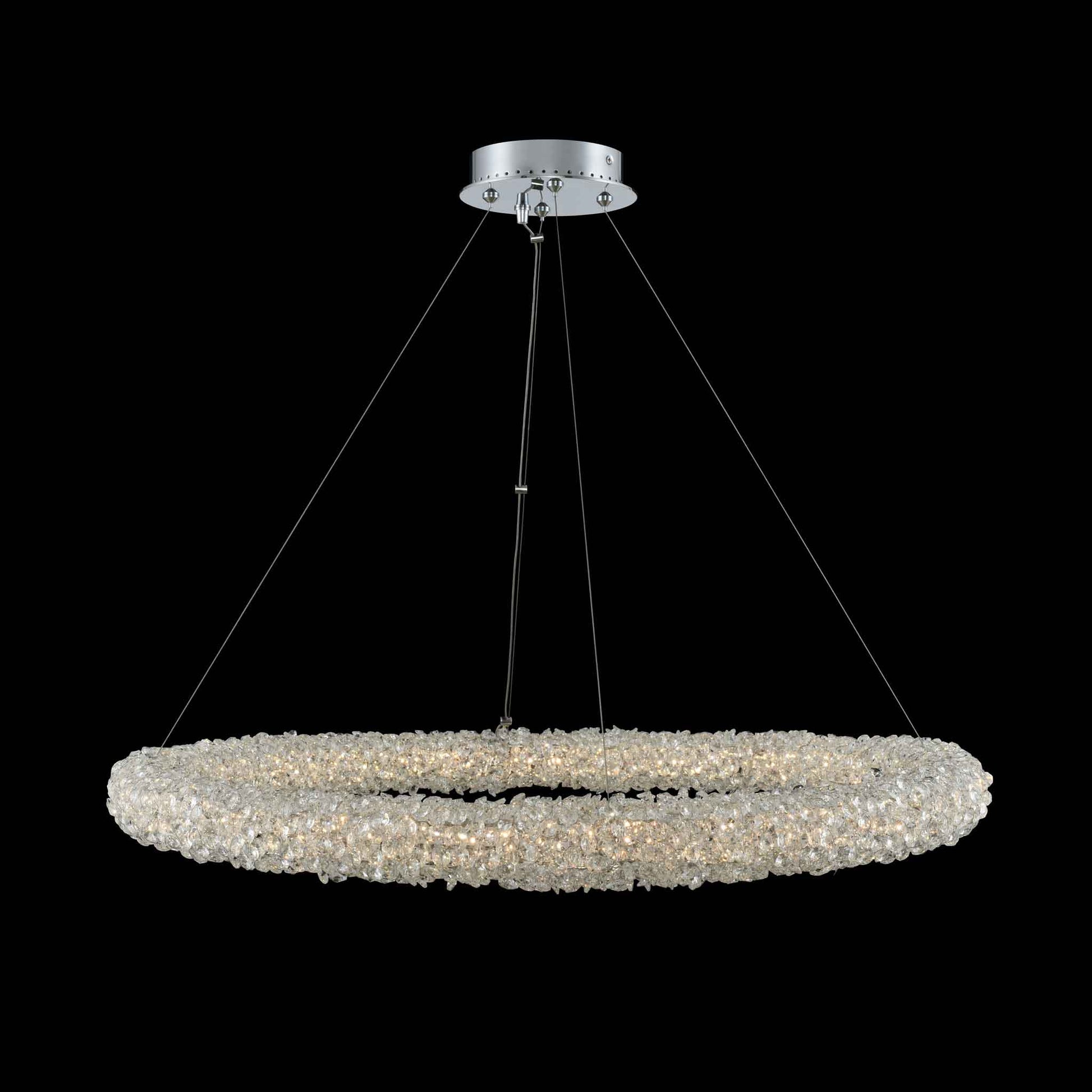 32 inch chrome led pendant