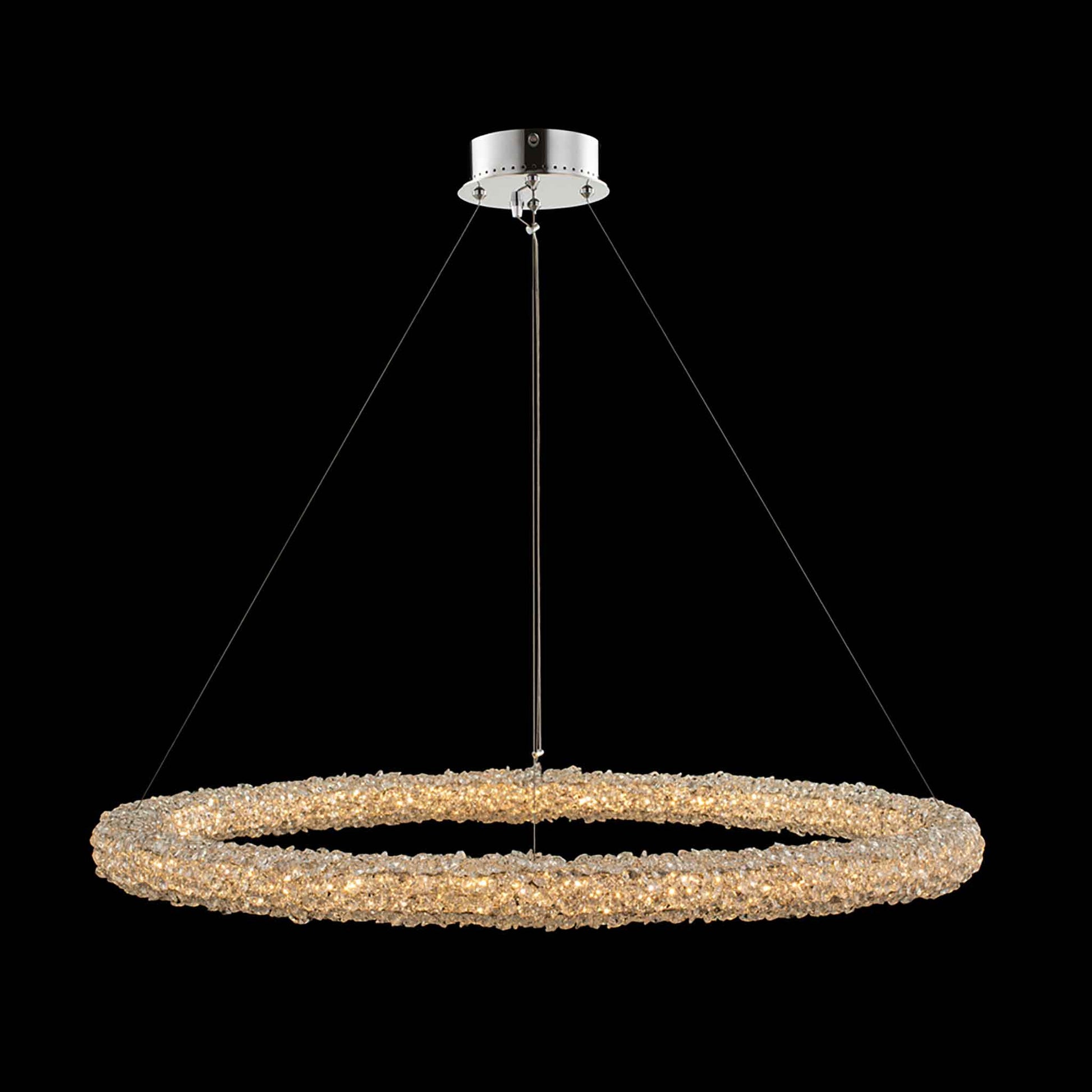 38 inch chrome led pendant