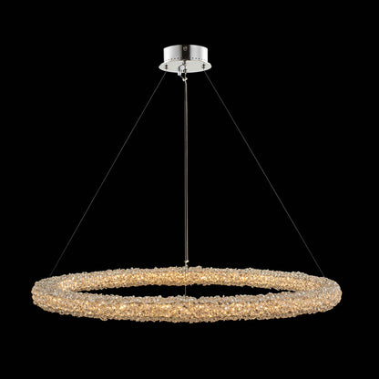 38 inch chrome led pendant