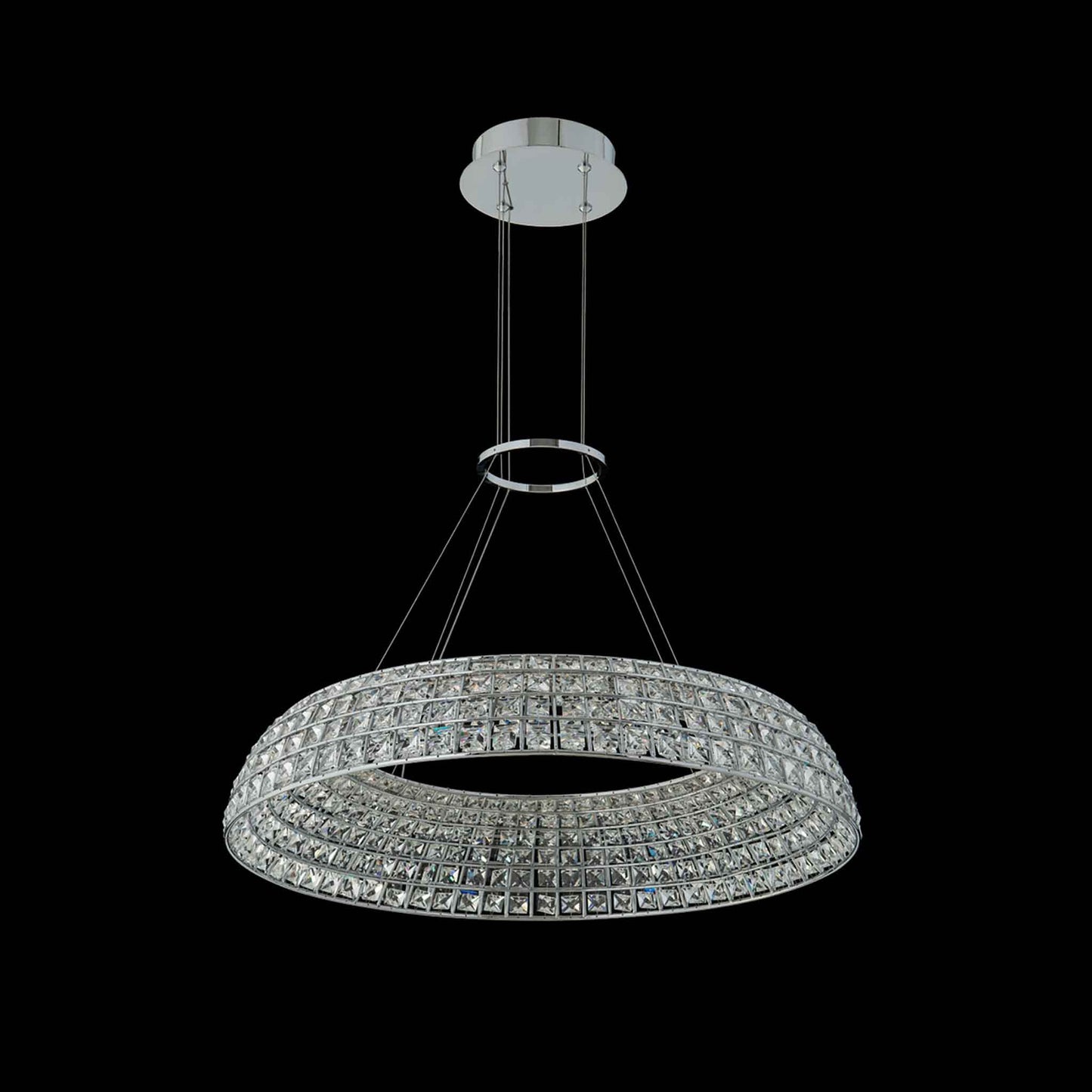 28 inch chrome led pendant