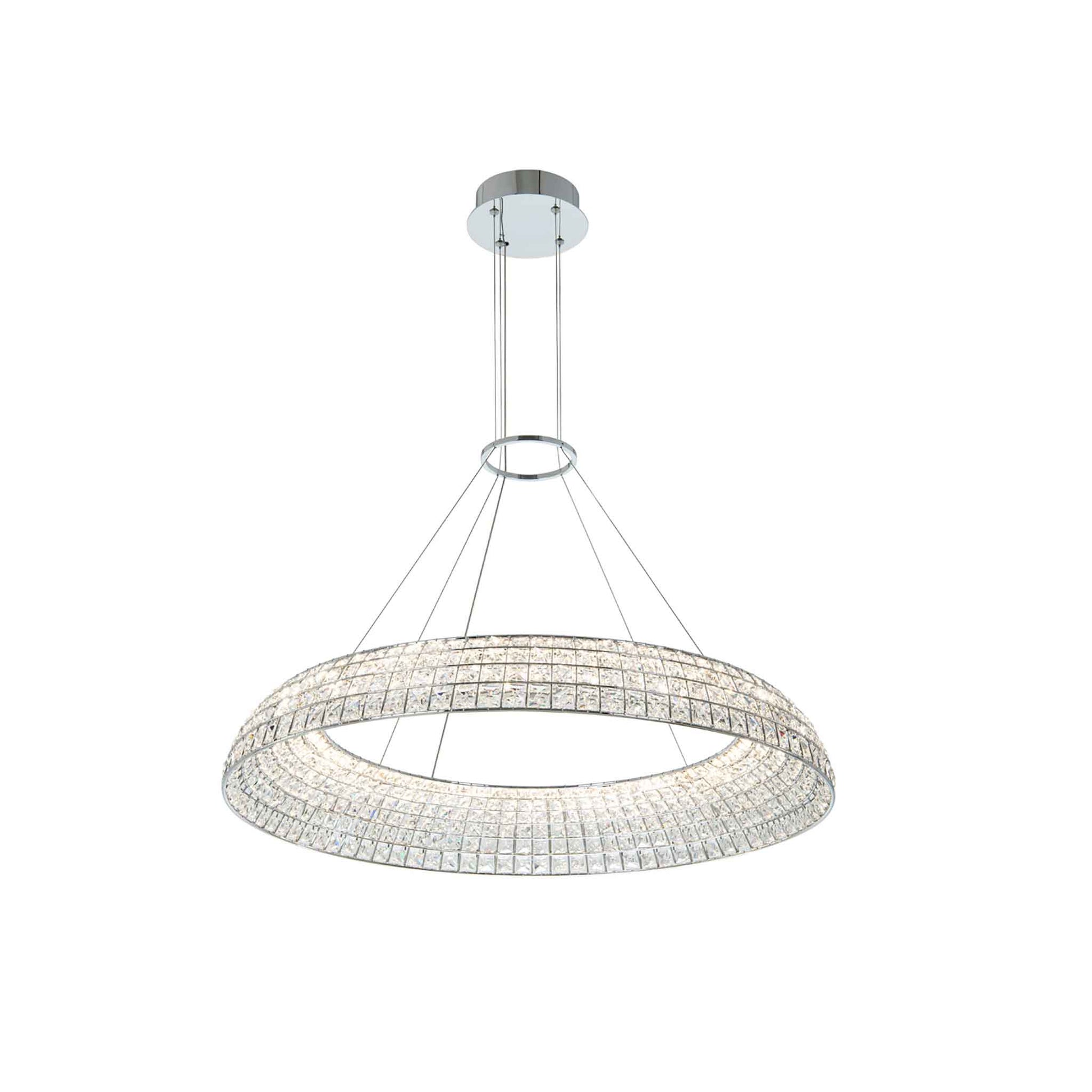 36 inch chrome led pendant