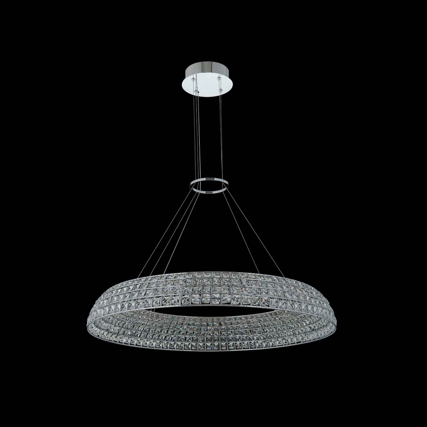 36 inch chrome led pendant