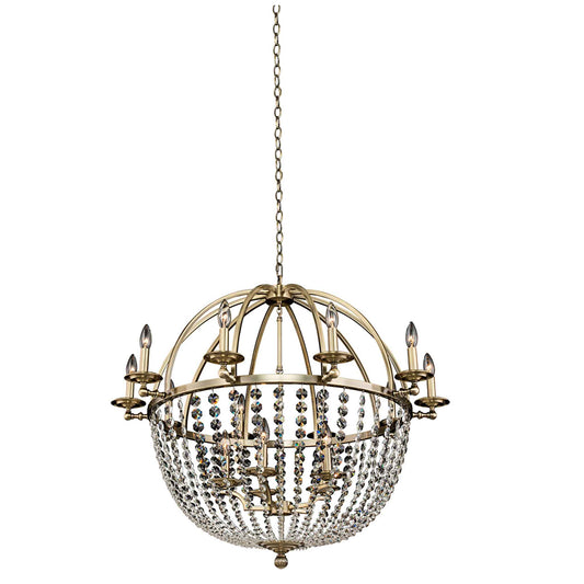 15 light 37 inch gold orb chandelier