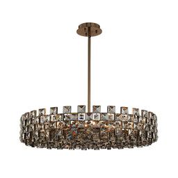 12 light 36 inch gold chandelier