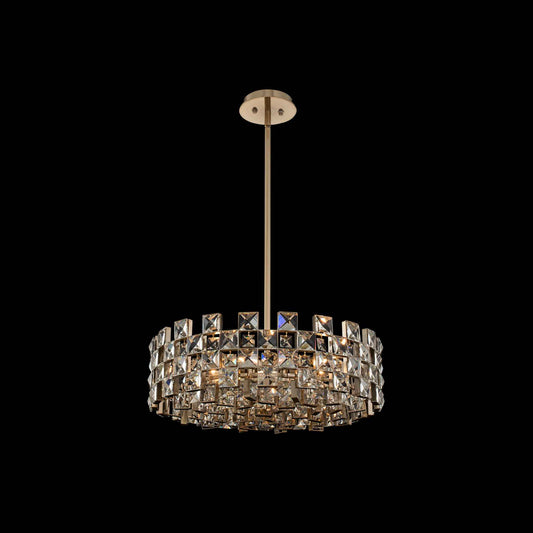 9 light 29 inch gold chandelier