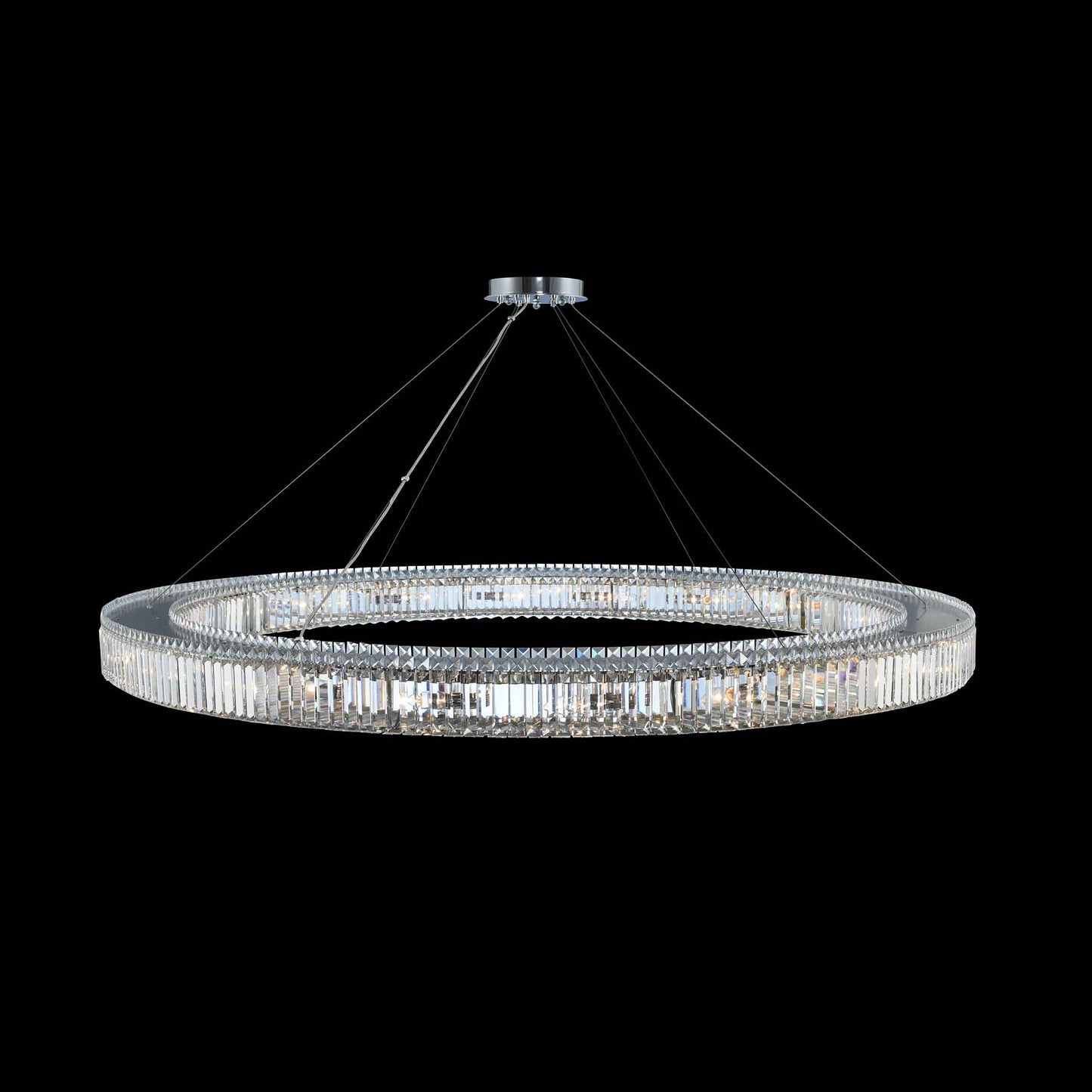 20 light 72 inch chrome chandelier