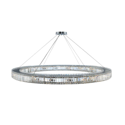 20 light 72 inch chrome chandelier