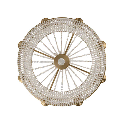 12 light 34 inch winter brass chandelier