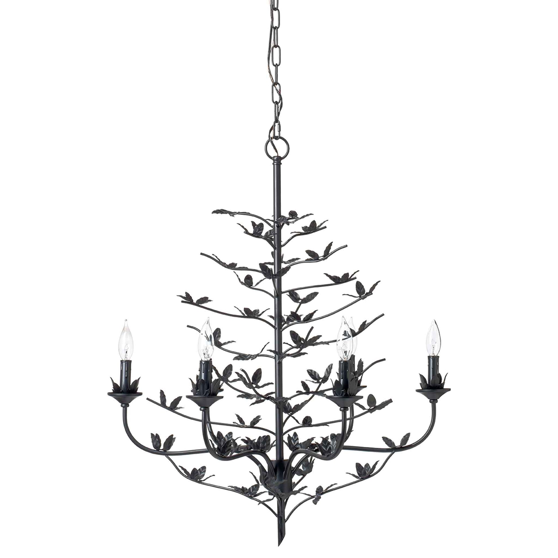 12 light 32 inch black chandelier