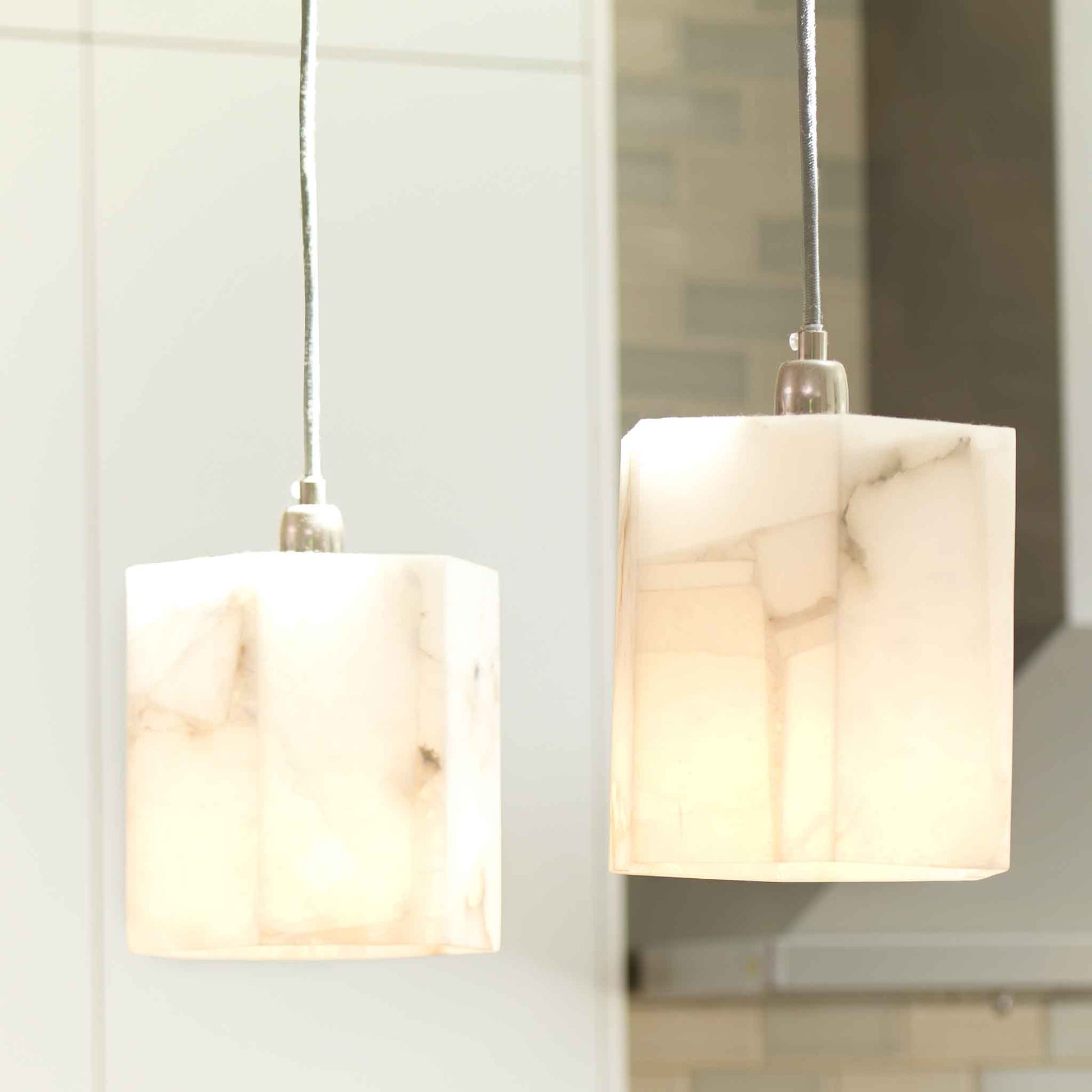 1 light 7 inch white pendant