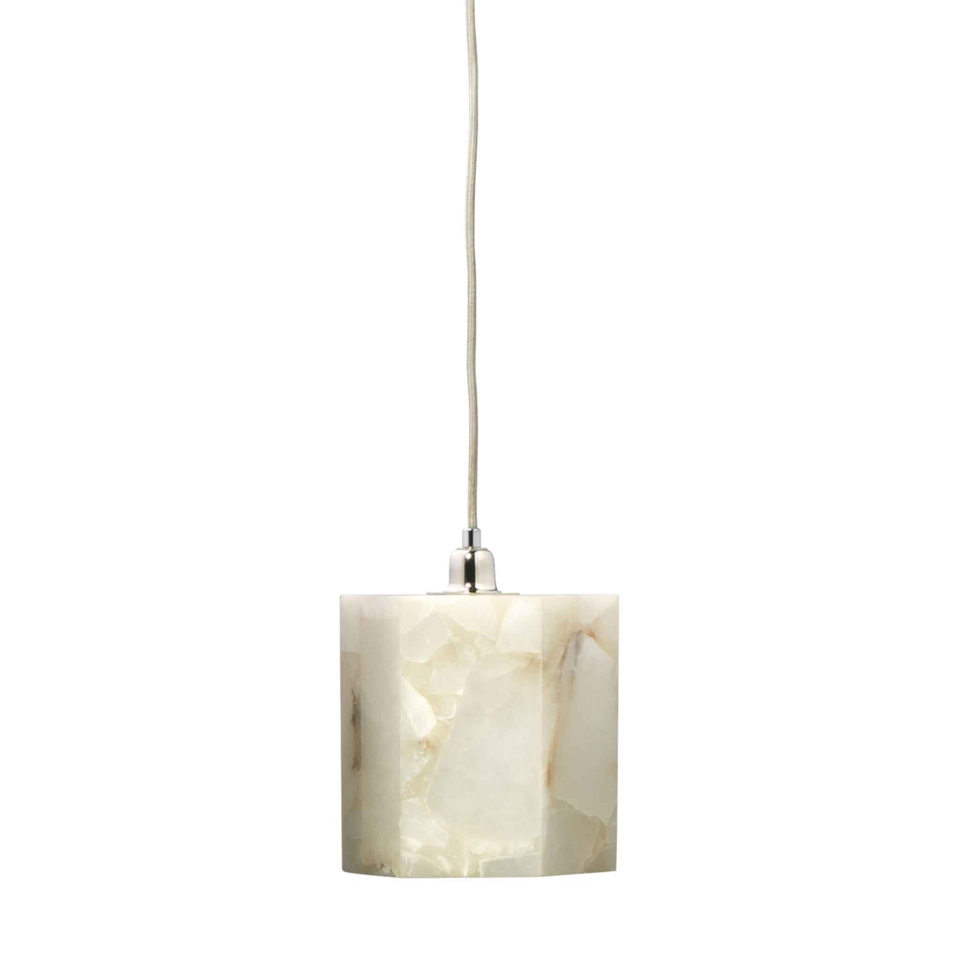 1 light 7 inch white pendant