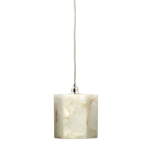 1 light 7 inch white pendant