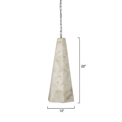 1 light 10 inch white pendant