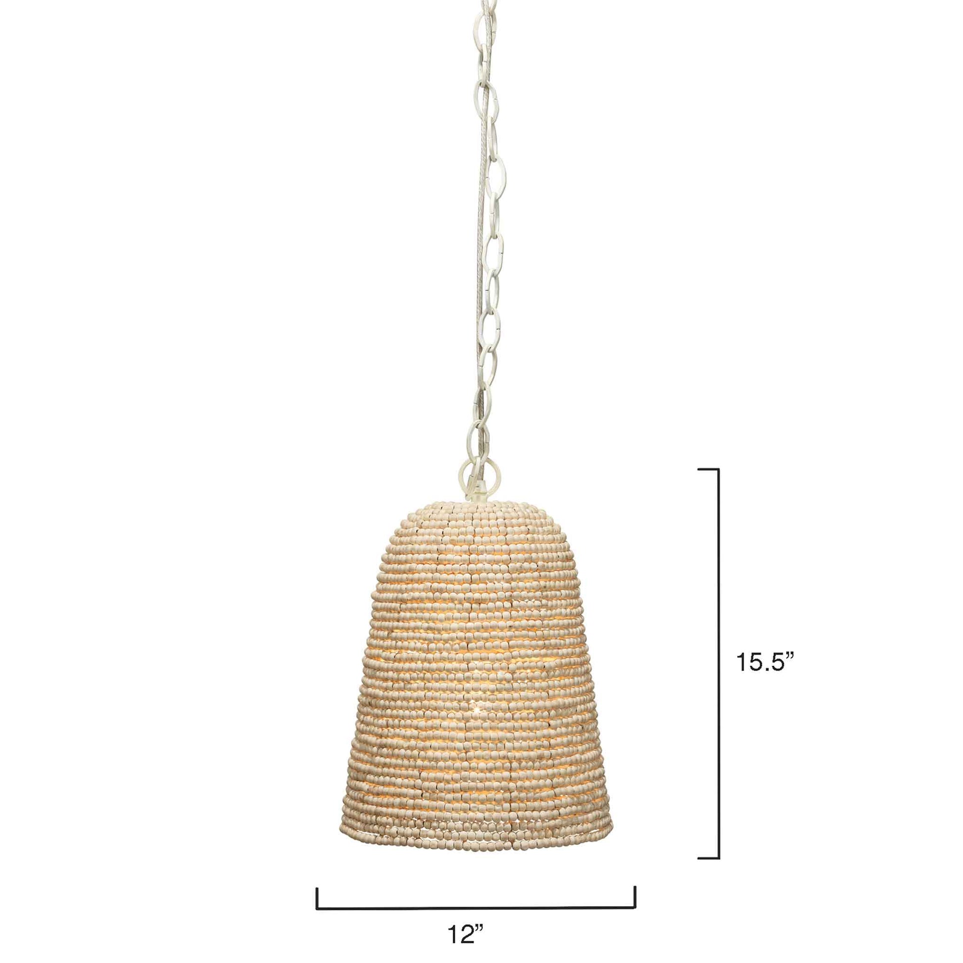 1 light 12 inch natural pendant