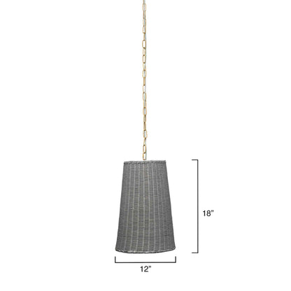 1 light 12 inch blue pendant