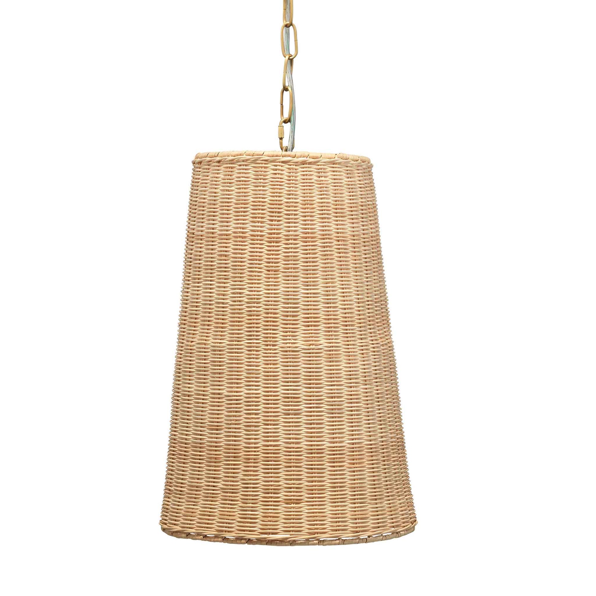 1 light 12 inch natural pendant