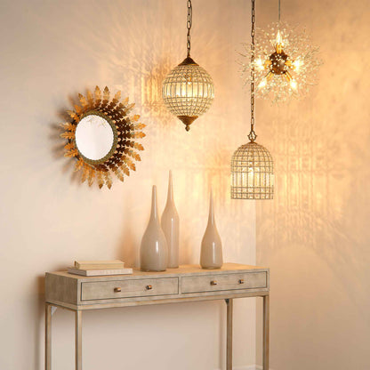 1 light 10 inch gold chandelier