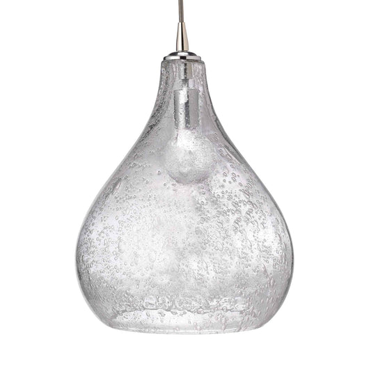 1 light 13 inch clear pendant