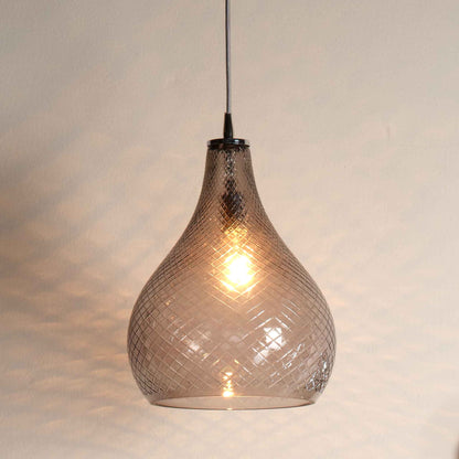 1 light 13 inch gray pendant