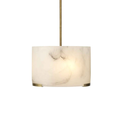 3 light 17 inch white pendant