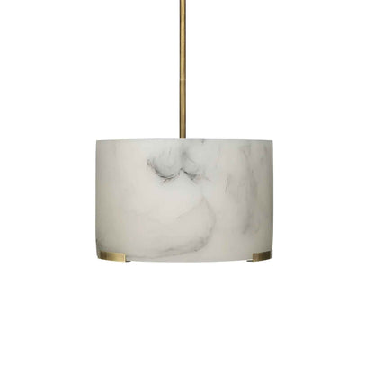 3 light 17 inch white pendant