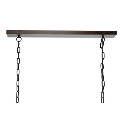 6 light 62 inch oil rubbed bronze chandelier