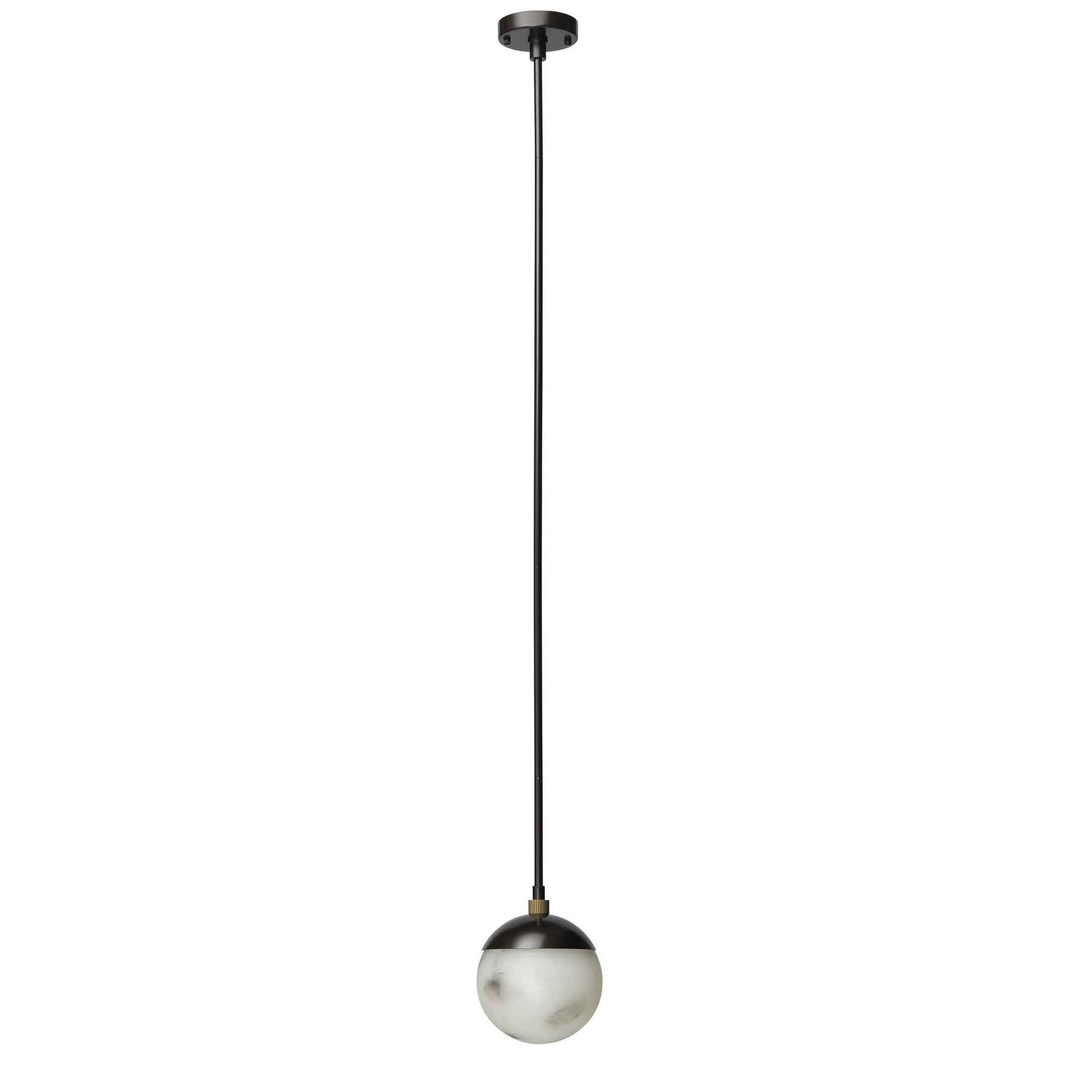 1 light 7 inch oil rubbed bronze pendant