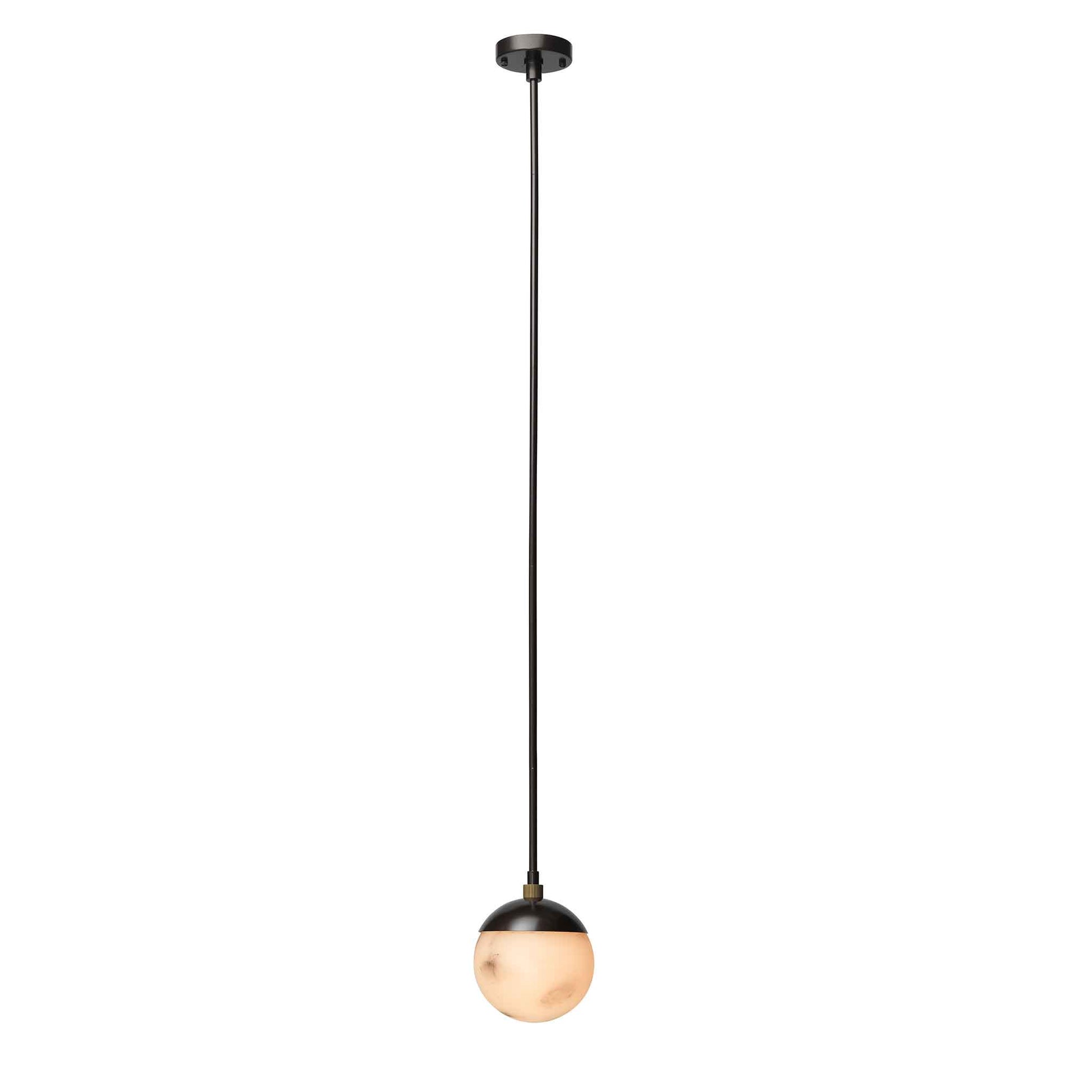 1 light 7 inch oil rubbed bronze pendant