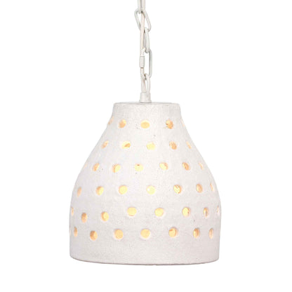 1 light 10 inch white pendant