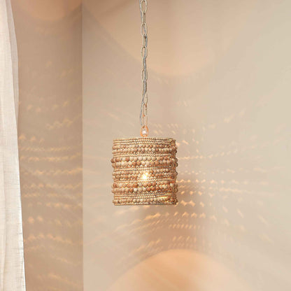 1 light 11 inch natural chandelier