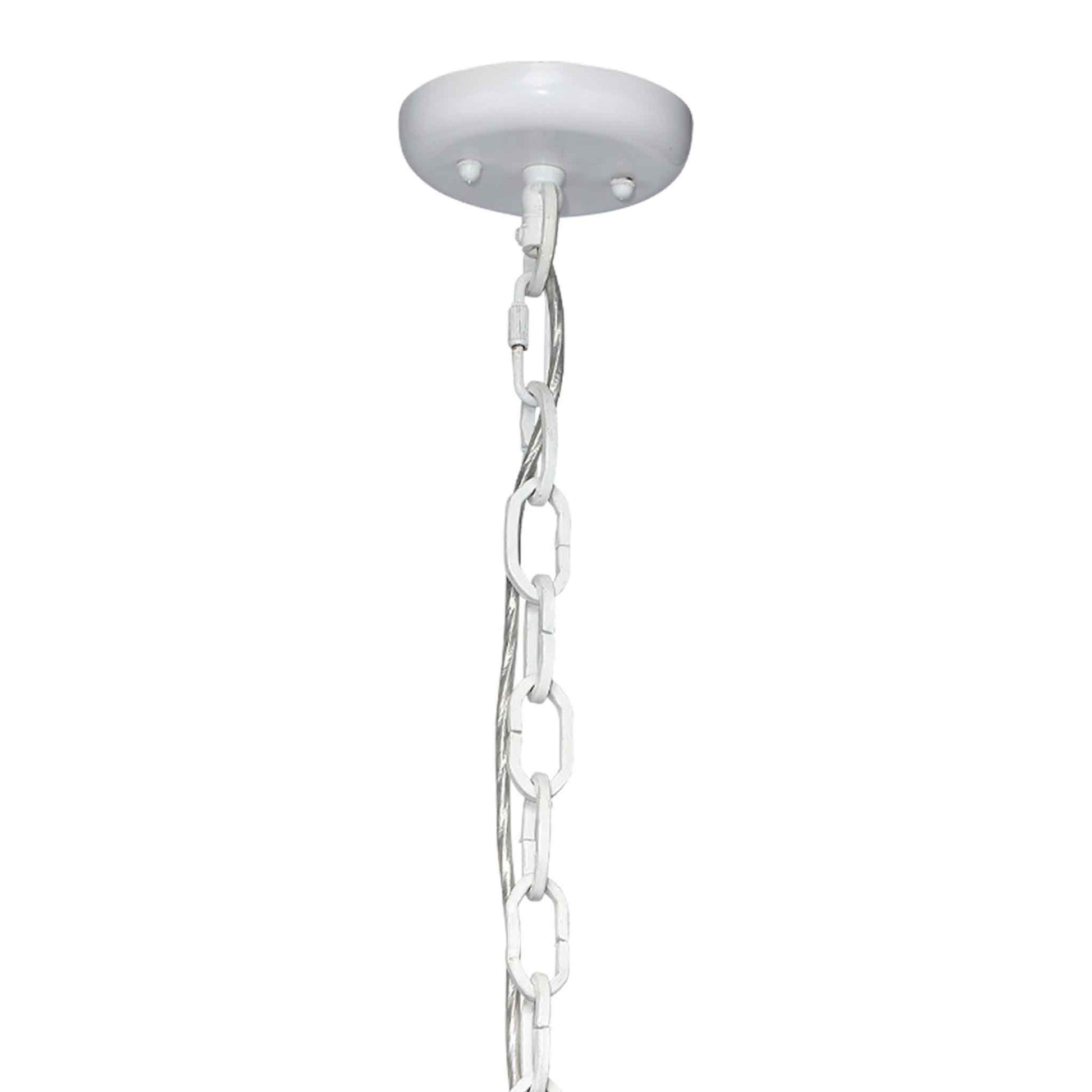 1 light 11 inch white chandelier