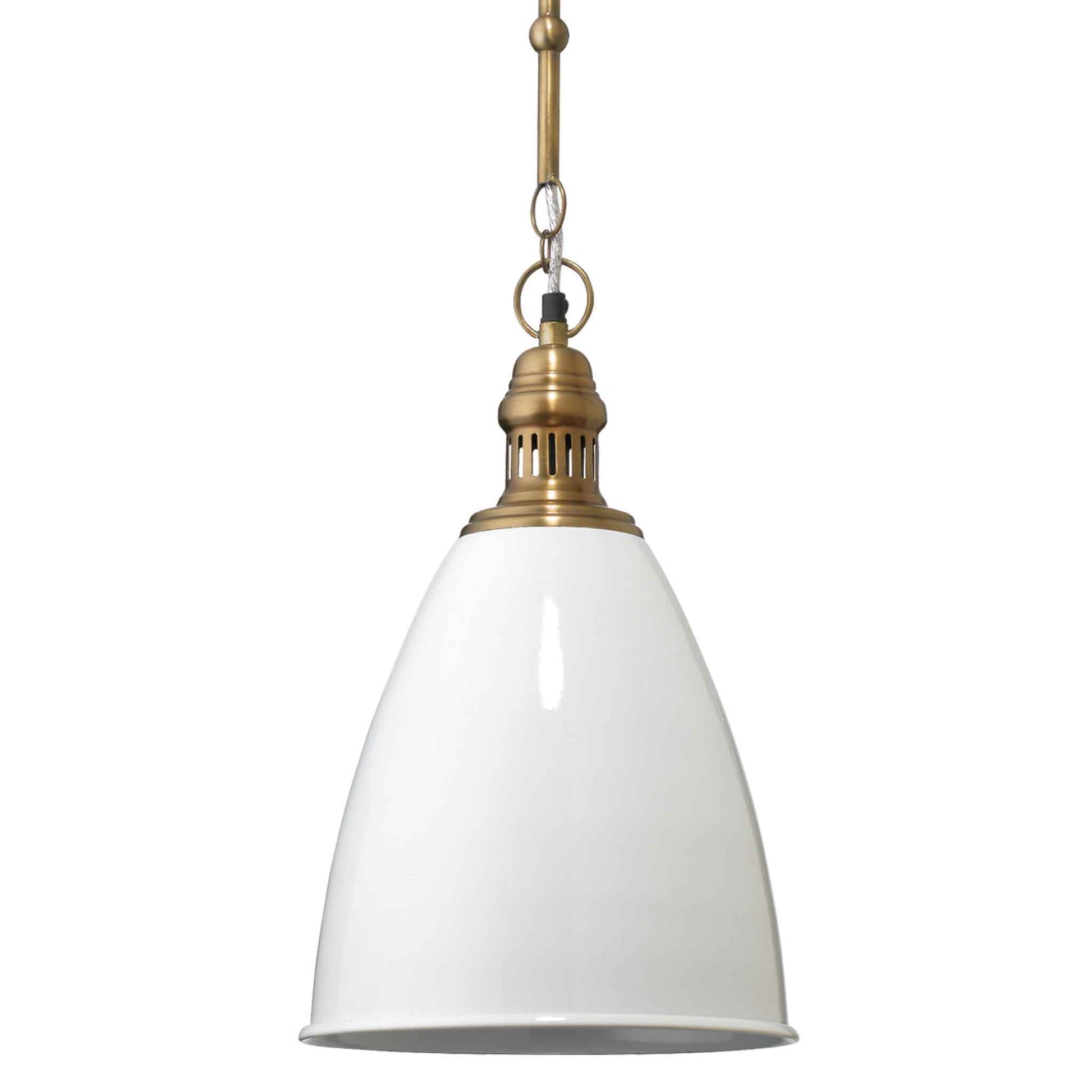 1 light 11 inch white pendant