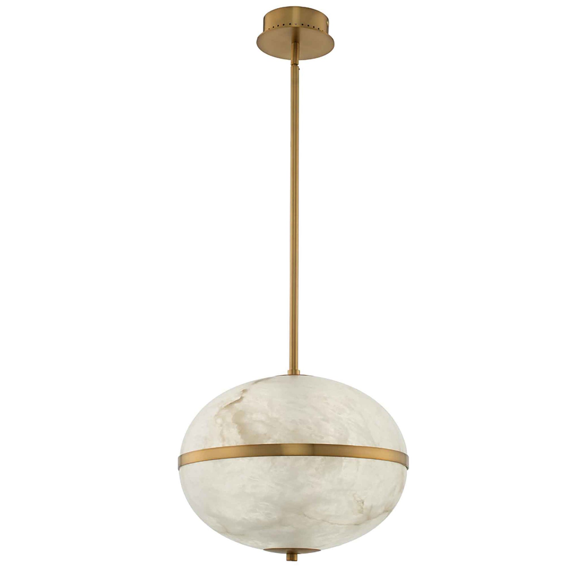 16 inch winter brass led pendant