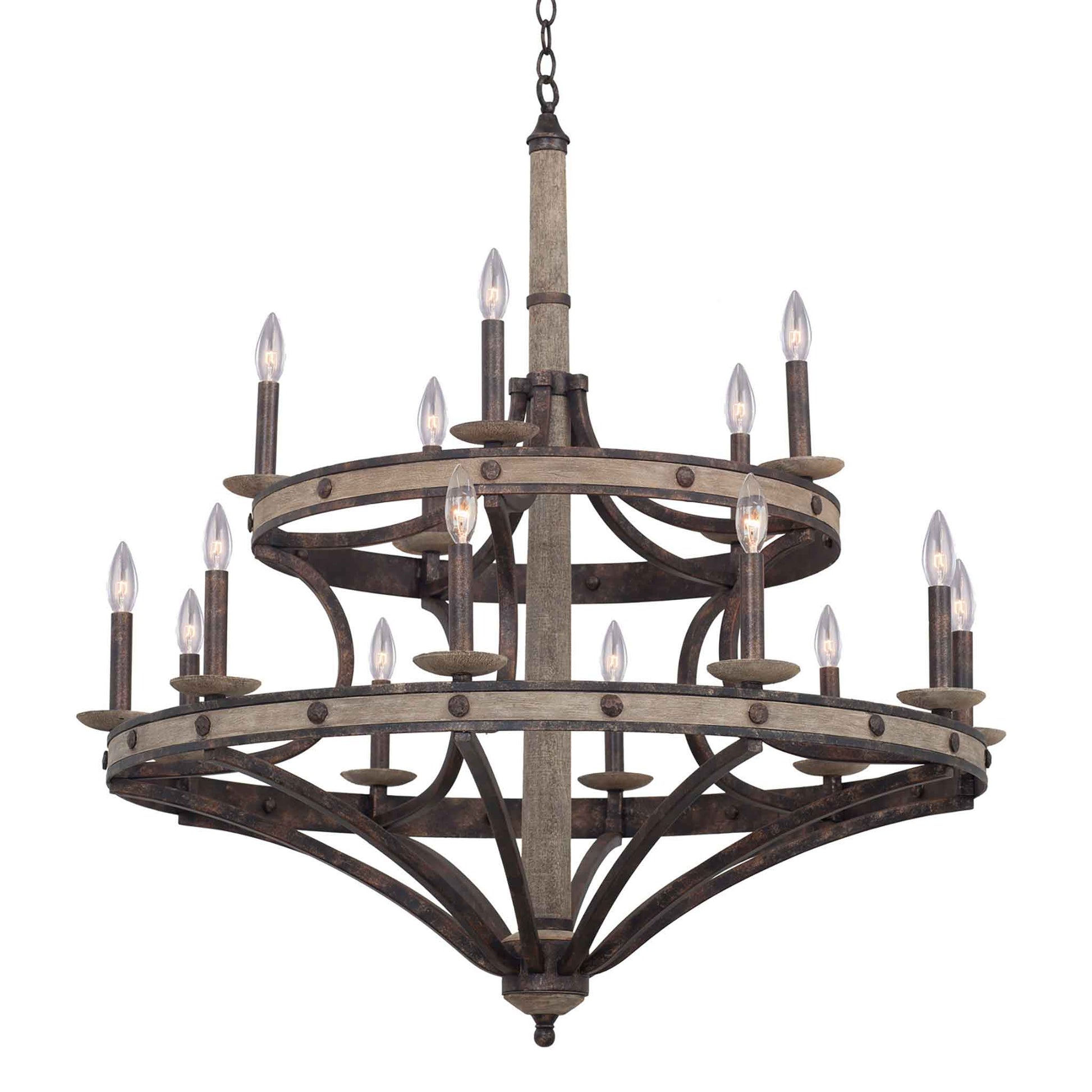 15 light 38 inch florence gold round chandelier