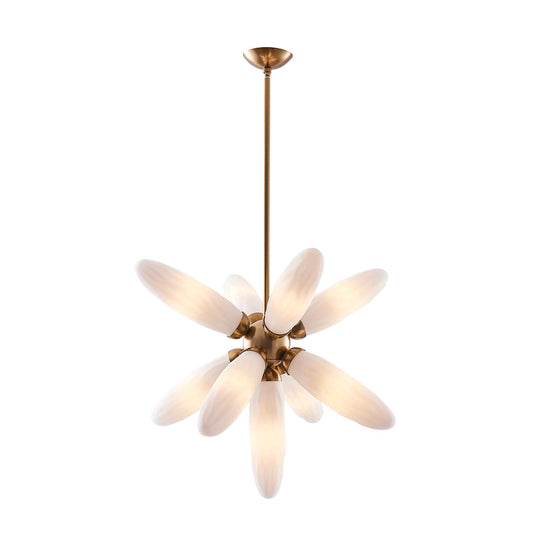 2 light 5 inch winter brass pendant