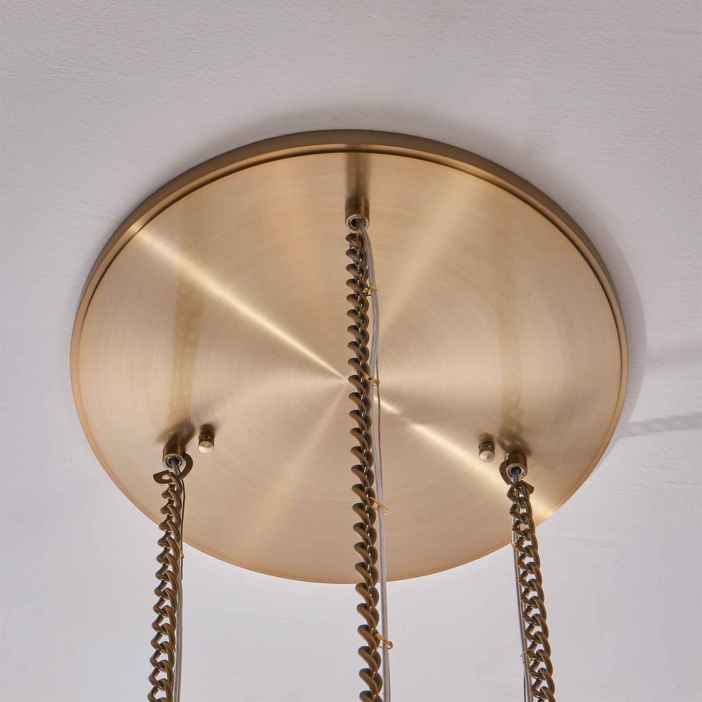 14 inch winter brass full canopy pendant