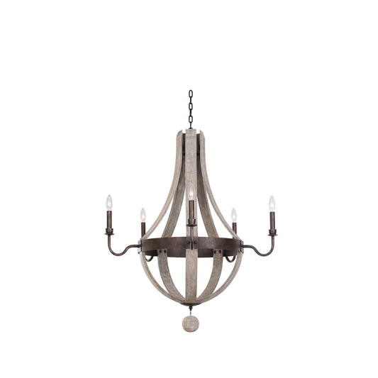 5 light 32 inch florence gold chandelier