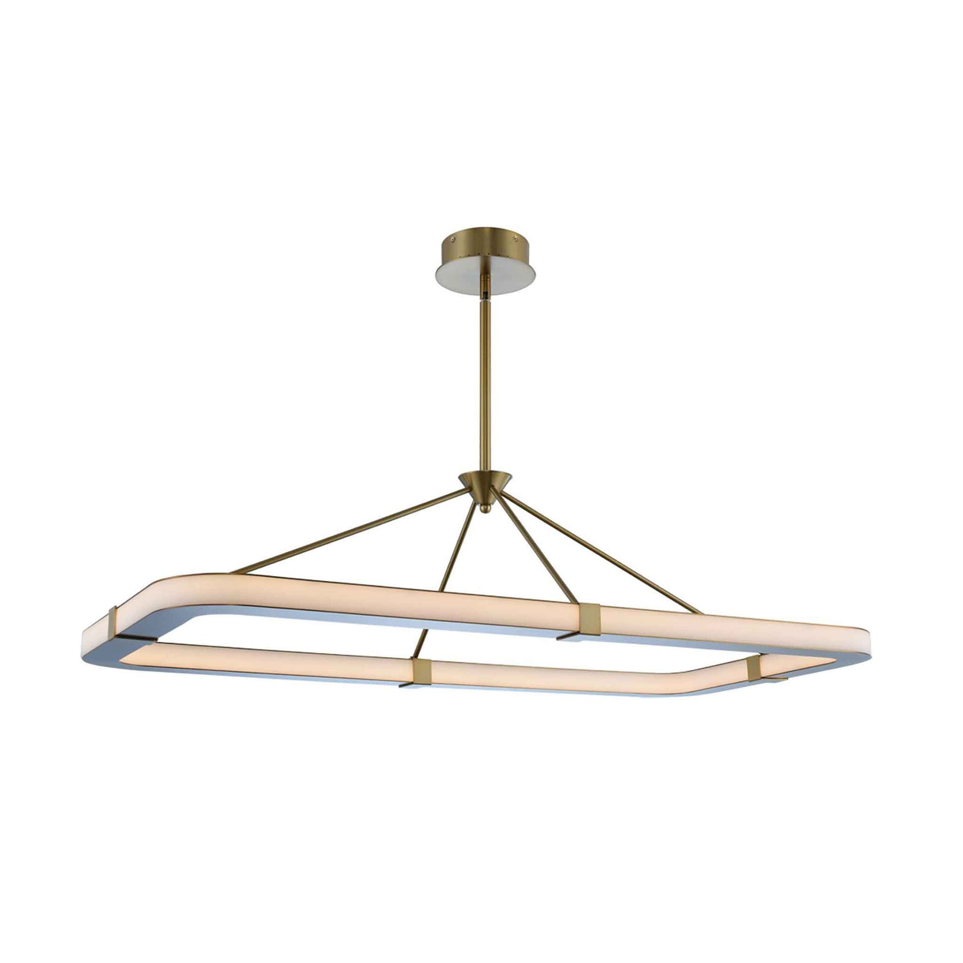 48 inch winter brass led island light