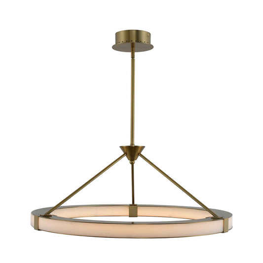 28 inch winter brass led pendant