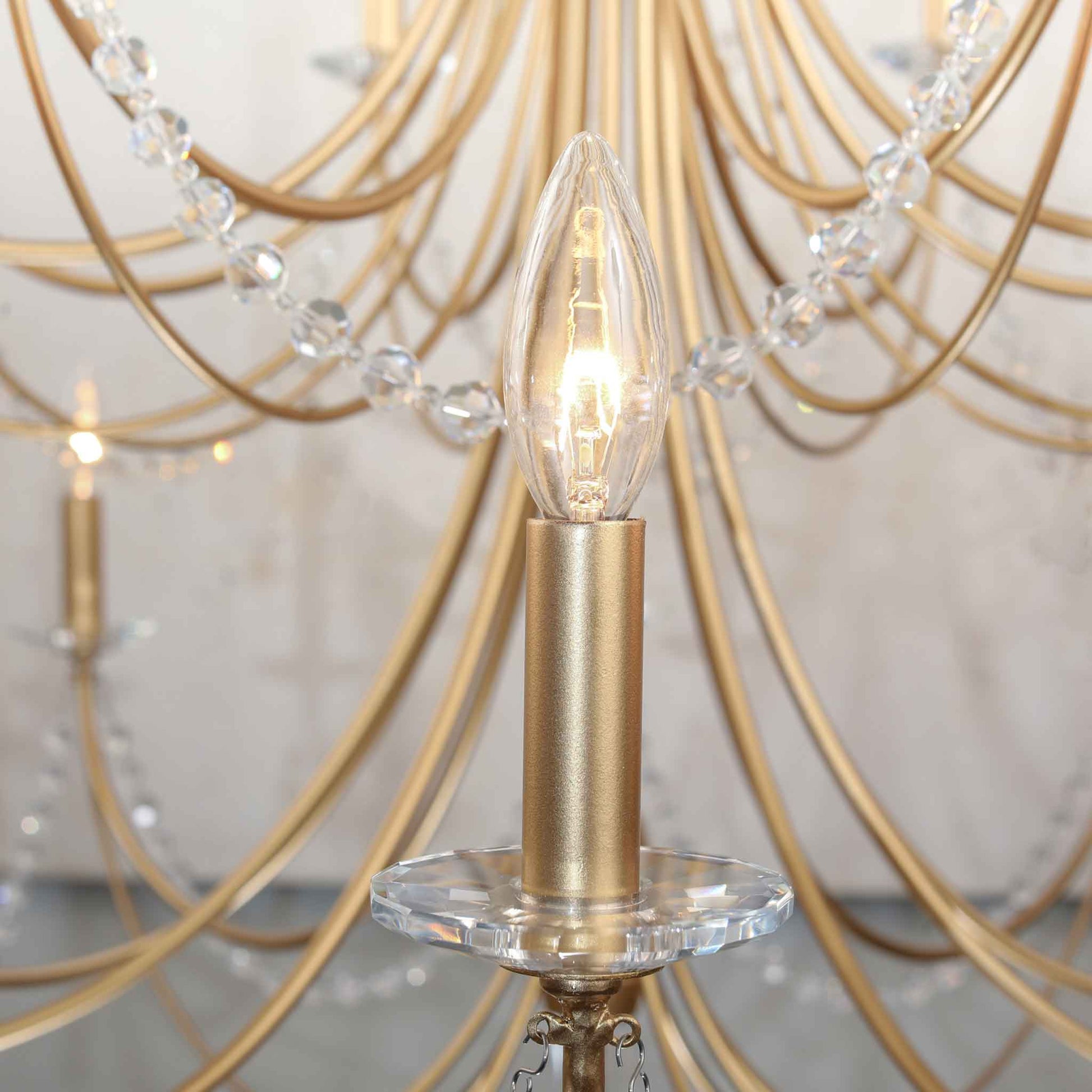 10 light 26 inch 2 tier french gold chandelier