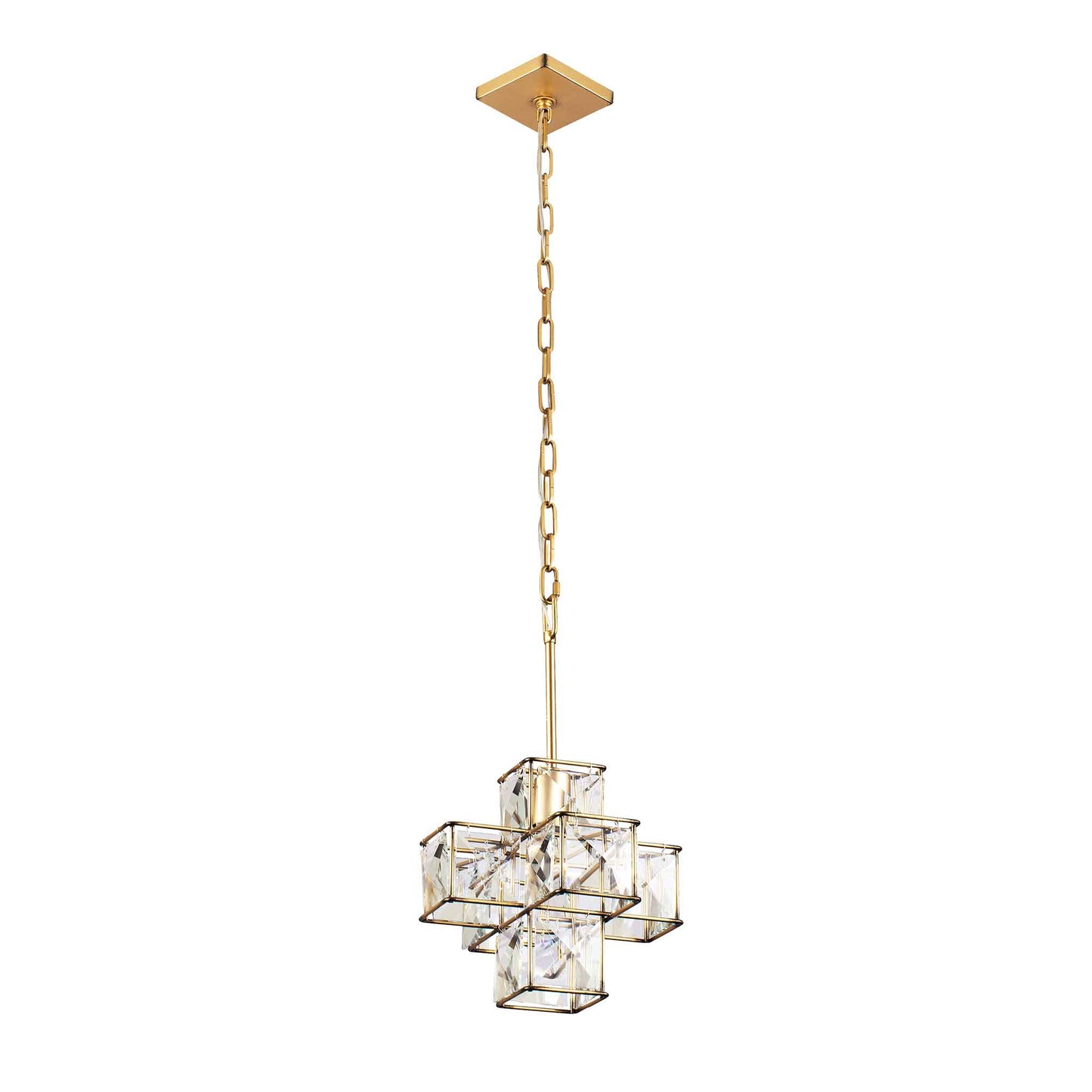 1 light 11 inch calypso gold pendant