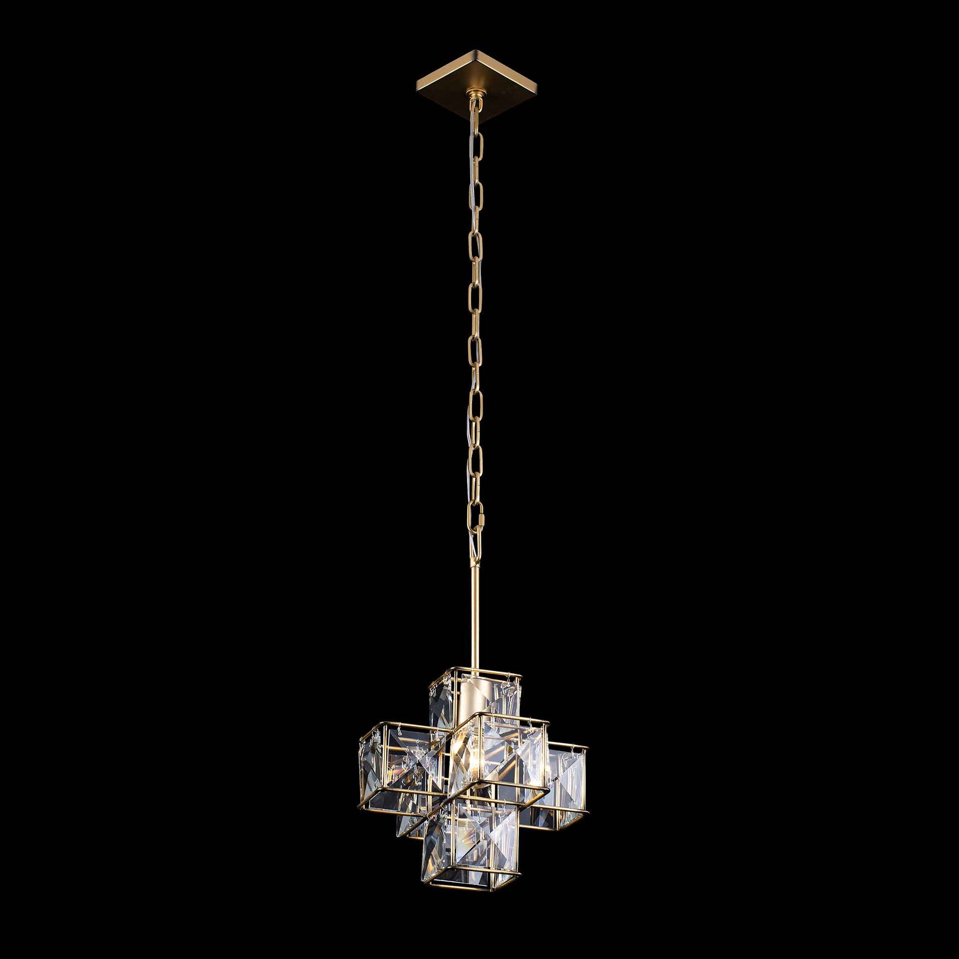 1 light 11 inch calypso gold pendant