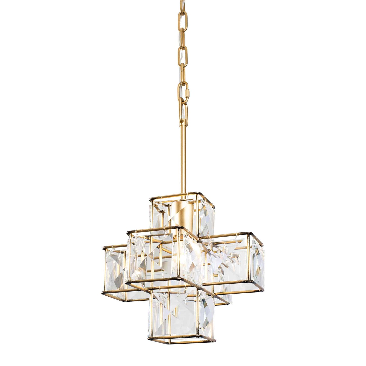 1 light 11 inch calypso gold pendant