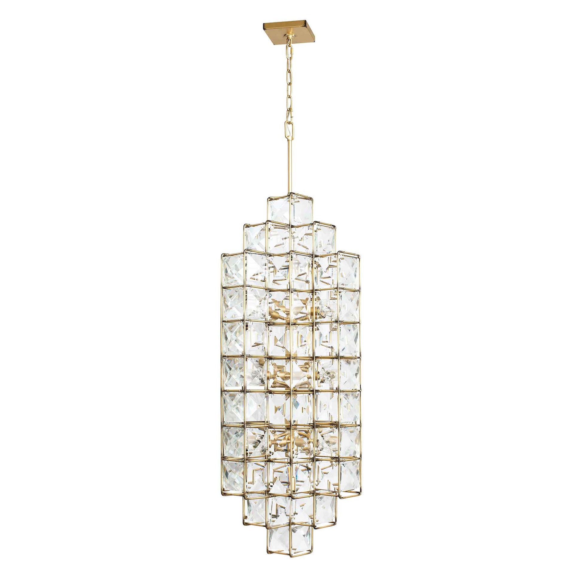 14 light 18 inch calypso gold pendant